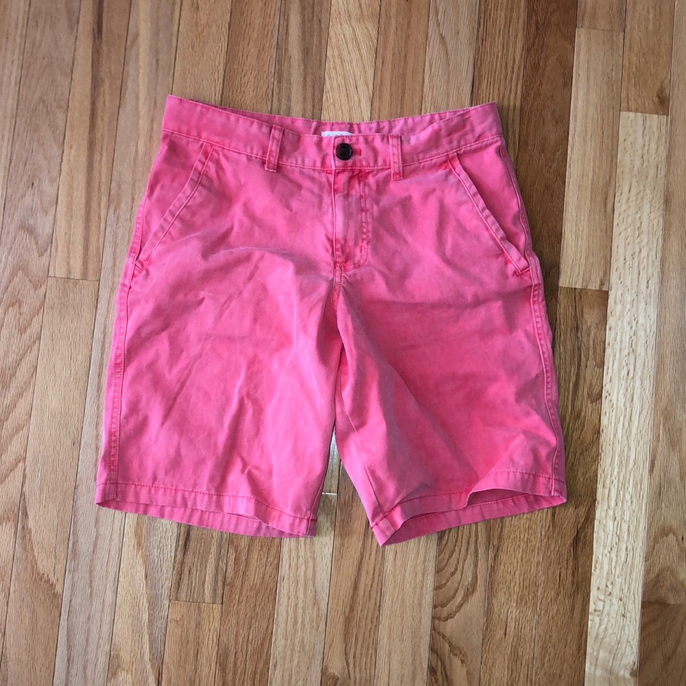 Boys coral khaki shorts